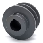 Double V-Groove Drive Pulley - 3'' Dia. - 1'' Bore - Cast Iron