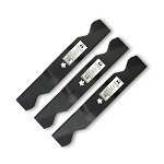3-Pack High Lift Lawn Mower Blades, 54 Inch Deck, Compatible with Craftsman, Poulan, Husqvarna, Replacement for PP24007, 187254, 187256, 532187254, 532187256