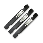 3-Pack High Lift Lawn Mower Blades, 50 Inch Deck, Compatible with Poulan, Husqvarna, Craftsman, MTD, Stens, and More - Replacement for 137380, 156468, 532137380