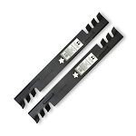 2-Pack Commercial Mulching Lawn Mower Blades, 42 Inch Deck, Compatible with Craftsman, Husqvarna, Poulan, Replacement for 134149, 138971, 138498, 127843, 532138971, 532138498, PP24003